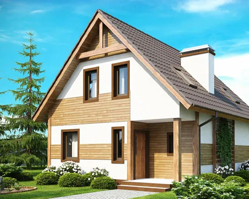 Двухскатная крыша