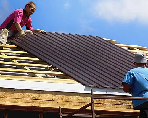 Кровля из профнастила